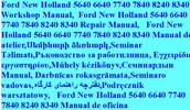 Thumbnail Ford New Holland 5640 6640 7740 7840 8240 8340 Workshop Manu