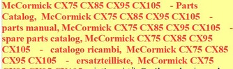 Thumbnail McCormick CX 75 85 95 105 - Parts Catalog