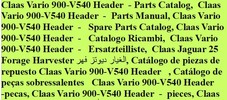 Thumbnail Claas Vario V900-V540 Header  - Parts Catalog