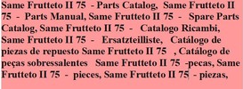 Thumbnail Same Frutteto II 75 - Parts Catalog