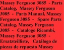 Thumbnail Massey Ferguson 3085 - Parts Catalog