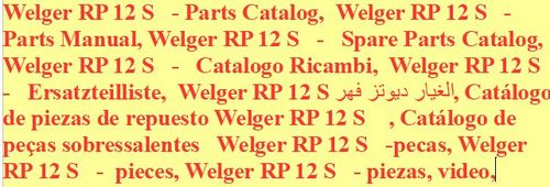 Product picture Welger RP 12 S   - Parts Catalog