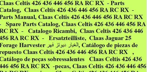 Product picture Claas Celtis 426 436 446 456 RA RC RX  - Parts Catalog