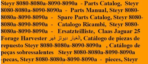 Product picture Steyr 8080-8080a-8090-8090a Tractors -  Parts Catalog