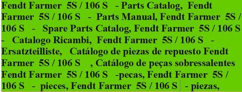 Product picture Fendt Farmer  5S / 106 S  (FW 268)  Parts Catalog